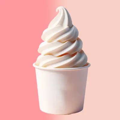 Cola Slushy float - slushy with soft serve on top